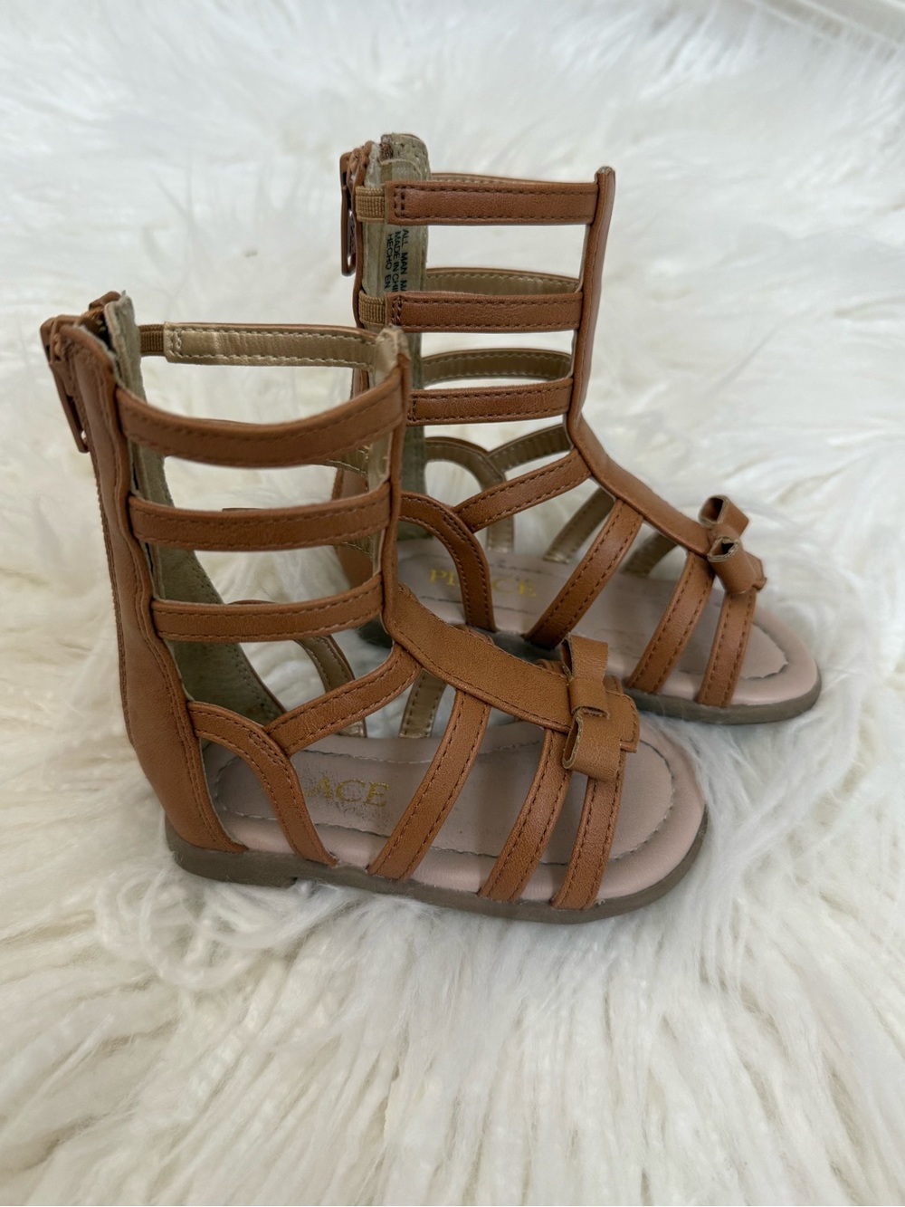The Children's Place Brown Strappy Gladiator Sandals